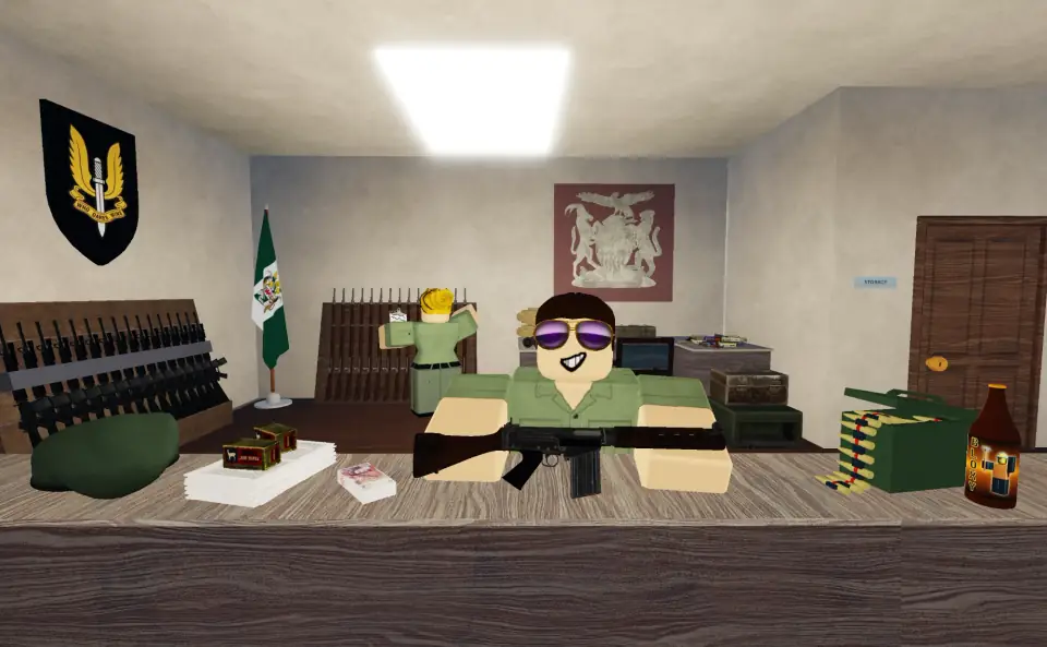 View screenshot: The armoury
