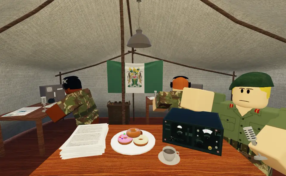 View screenshot: Signals tent